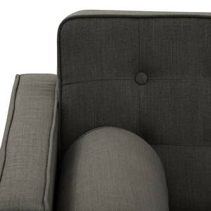 Sofa Kitee I (3-Sitzer) Webstoff - Webstoff Rona: Dunkelgrau