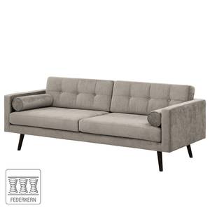 Sofa Kimito I (3-Sitzer) Webstoff - Webstoff Lito: Hellgrau