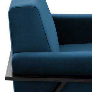 Fauteuil Hanko I fluweel - Velours Ravi: Marineblauw