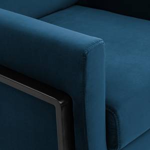 Fauteuil Hanko I Velours - Velours Ravi: Bleu marine