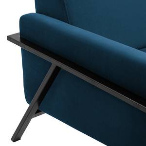 Fauteuil Hanko I Velours - Velours Ravi: Bleu marine