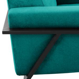 Fauteuil Hanko I Tissu - Tissu Lito: Turquoise