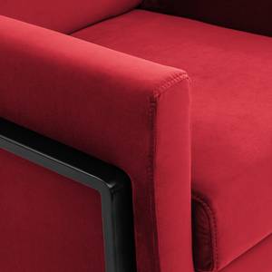 Fauteuil Hanko I fluweel - Velours Ravi: Rood