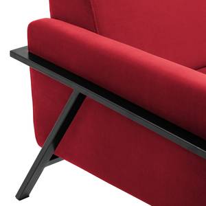 Fauteuil Hanko I Velours - Velours Ravi: Rouge