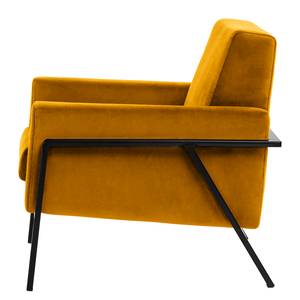 Fauteuil Hanko I fluweel - Velours Ravi: Mosterdgeel