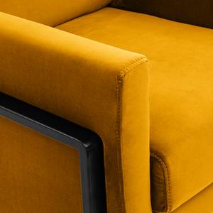 Fauteuil Hanko I Velours - Velours Ravi: Jaune moutarde