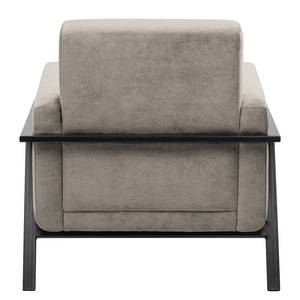 Fauteuil Hanko I Tissu - Tissu Lito: Gris clair