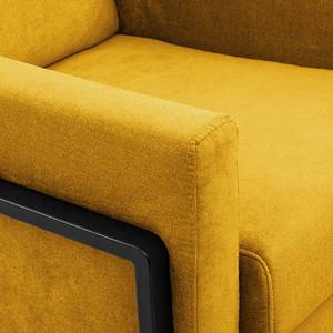 Fauteuil Hanko I Tissu - Tissu Lito: Jaune maïs