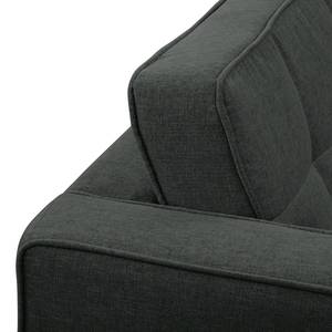 Sofa Vagnas I (3-Sitzer) Webstoff - Webstoff Nere: Schwarz