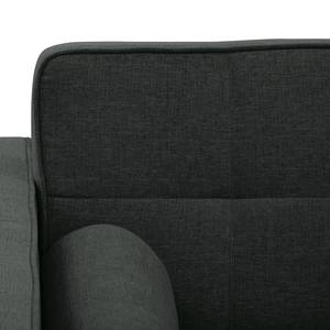 Sofa Vagnas I (3-Sitzer) Webstoff - Webstoff Nere: Schwarz