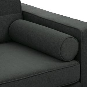 Sofa Vagnas I (3-Sitzer) Webstoff - Webstoff Nere: Schwarz