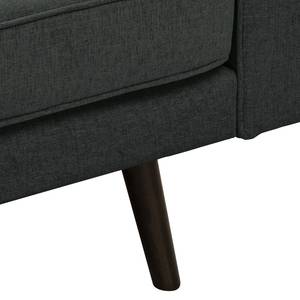 Sofa Vagnas I (3-Sitzer) Webstoff - Webstoff Nere: Schwarz