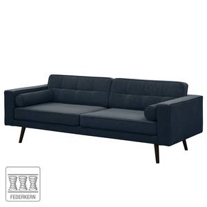 Sofa Vagnas I (3-Sitzer) Webstoff - Webstoff Nere: Marineblau
