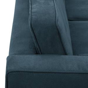 Sofa Vagnas I (3-Sitzer) Microfaser - Microfaser Yona: Marineblau