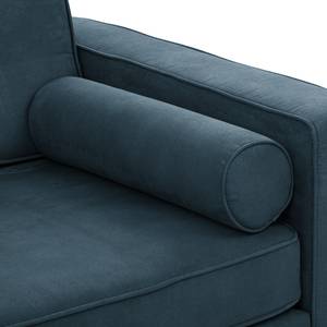 Sofa Vagnas I (3-Sitzer) Microfaser - Microfaser Yona: Marineblau