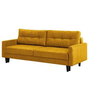 Canapé convertible Koski I Tissu - Tissu Lito: Jaune maïs