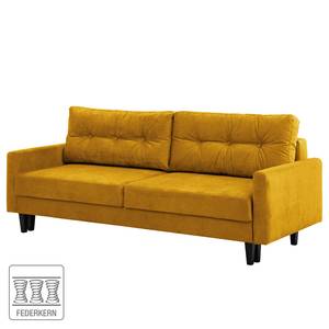 Canapé convertible Koski I Tissu - Tissu Lito: Jaune maïs