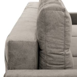 Canapé d’angle Koski I Tissu - Tissu Lito: Gris clair - Méridienne courte à droite (vue de face)