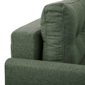 Ecksofa Koski I Webstoff - Webstoff Ala: Grün - Longchair davorstehend rechts