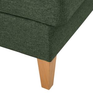 Canapé d’angle Koski I Tissu - Tissu Ala: Vert - Méridienne courte à droite (vue de face)