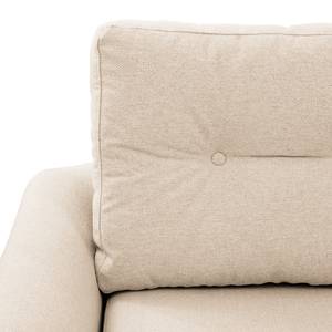 Ecksofa Kaavi I Webstoff - Webstoff Deran: Creme - Longchair davorstehend rechts