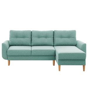 Ecksofa Kaavi I Webstoff - Webstoff Voer: Hellblau - Longchair davorstehend rechts