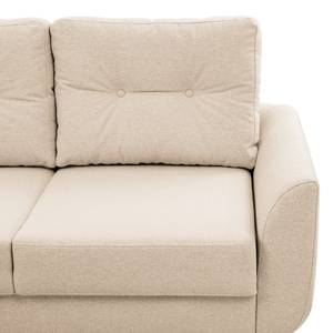 Ecksofa Kaavi I Webstoff - Webstoff Deran: Creme - Longchair davorstehend links