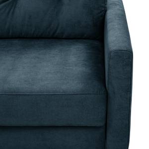 Ecksofa Koski I Webstoff - Webstoff Lito: Marineblau - Longchair davorstehend links