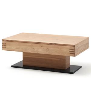 Table basse Salvo Placage en chêne véritable - Planches de chêne Bianco / Gris