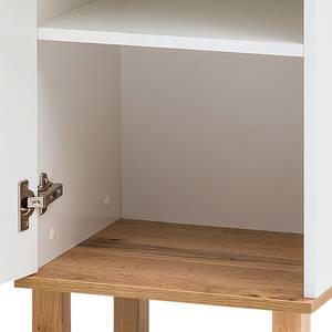 Set di mobili da bagno Padua I (5 pezzi) Illuminazione inclusa - Bianco / Rovere - Bianco