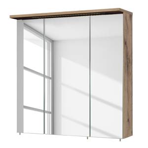 Set di mobili da bagno Milan II (5) Illuminazione inclusa - Effetto rovere