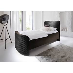 Lit boxspring Avelina Noir / Marron - 100 x 200cm