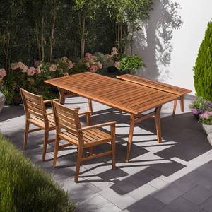 Set da giardino Tibro II (4 pezzi) Marrone - Legno massello