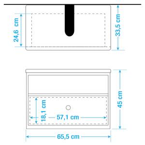 Meuble sous lavabo Tom Tailor Anthracite