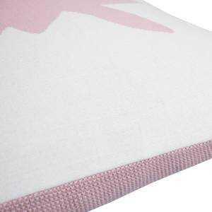 Housse de coussin Pastel Rabbit Coton - Rose / Blanc laine