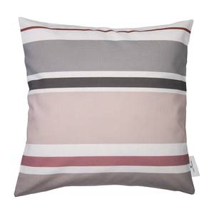 Kussensloop Stripes Pastel katoen - oud roze/grijs