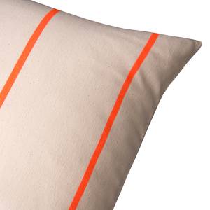 Housse de coussin Neon Stripes Tissu mélangé - Orange - 45 x 45 cm