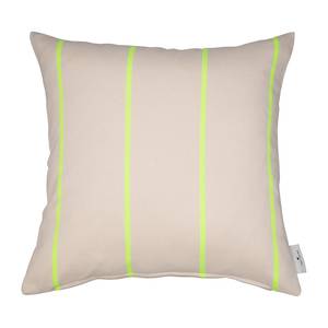 Housse de coussin Neon Stripes Tissu mélangé - Jaune clair - 45 x 45 cm