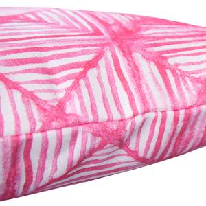 Kissenbezug T-Rhombus Baumwollstoff - Pink / Weiß - 40 x 40 cm