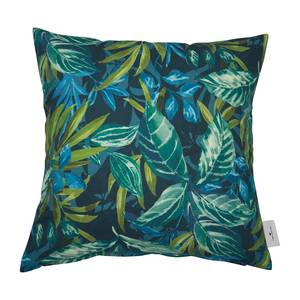 Kissenbezug Mysterious Tropic Baumwollstoff - Grün / Blau - 45 x 45 cm