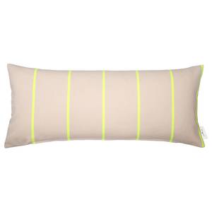 Kussensloop Neon Stripes textielmix - Lichtgeel - 70 x 30 cm