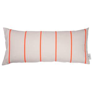Housse de coussin Neon Stripes Tissu mélangé - Orange - 70 x 30 cm