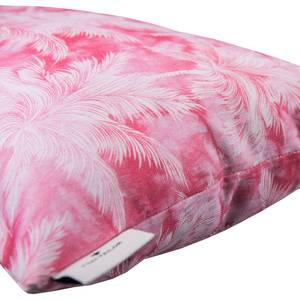 Kissenbezug Pink Palm Baumwollstoff - Weiß / Rot - 50 x 30 cm