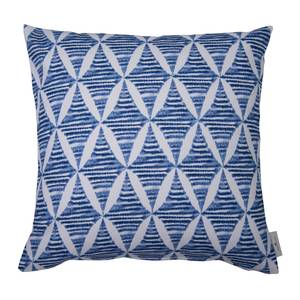 Housse de coussin Mash Pattern Coton - Bleu / Blanc