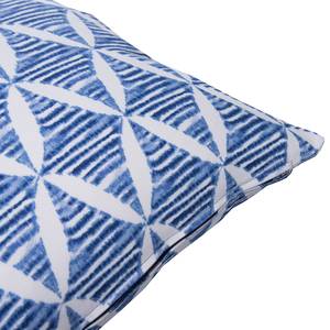 Kussensloop Mash Pattern katoen - blauw/wit