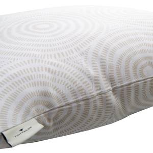 Housse de coussin Sprinkled Circles Coton - Blanc / Beige