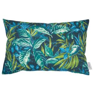 Kissenbezug Mysterious Tropic Baumwollstoff - Grün / Blau - 60 x 40 cm