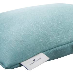 Housse de coussin Basic Rough Fibres synthétiques - Gris menthe