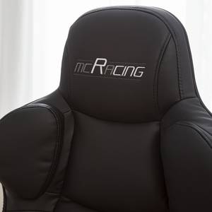 Gaming Chair mcRacing IV Kunstleder / Kunststoff - Schwarz