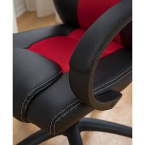 Gaming Chair Livaro Kunstleder & Mesh / Kunststoff - Schwarz / Rot